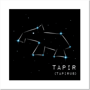 Fancy Horoscope Art Zodiac Astrological Sign Tapir Posters and Art